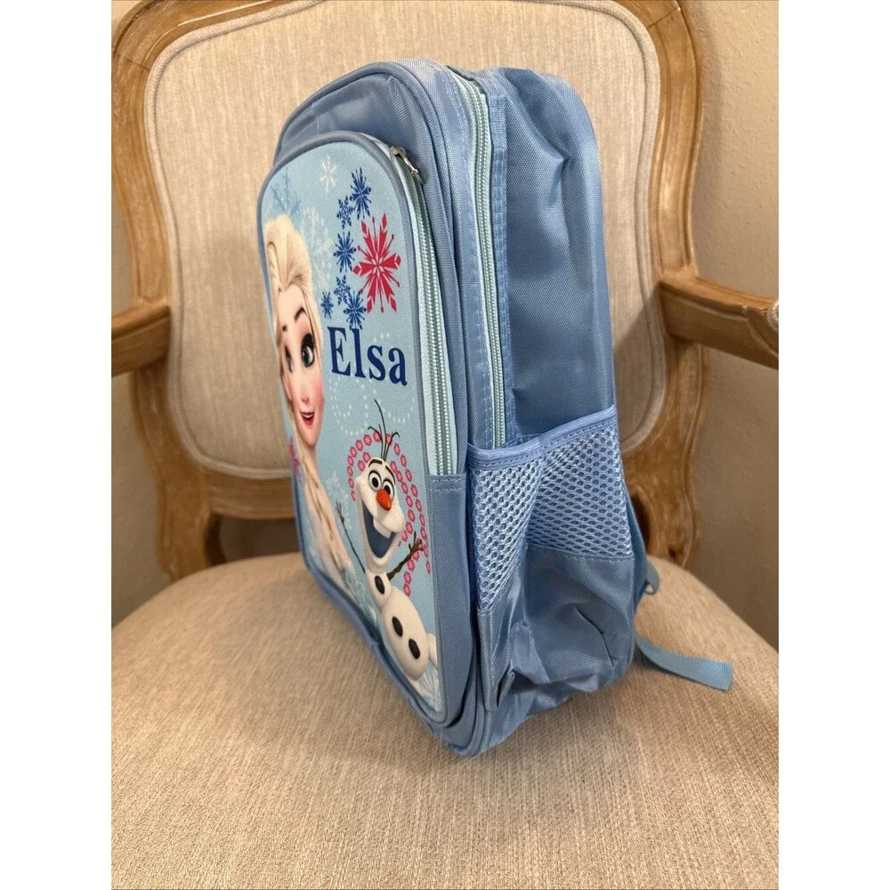 Elsa & Olaf Blue Character multipurpose backpack school travel Cartoon fun prek